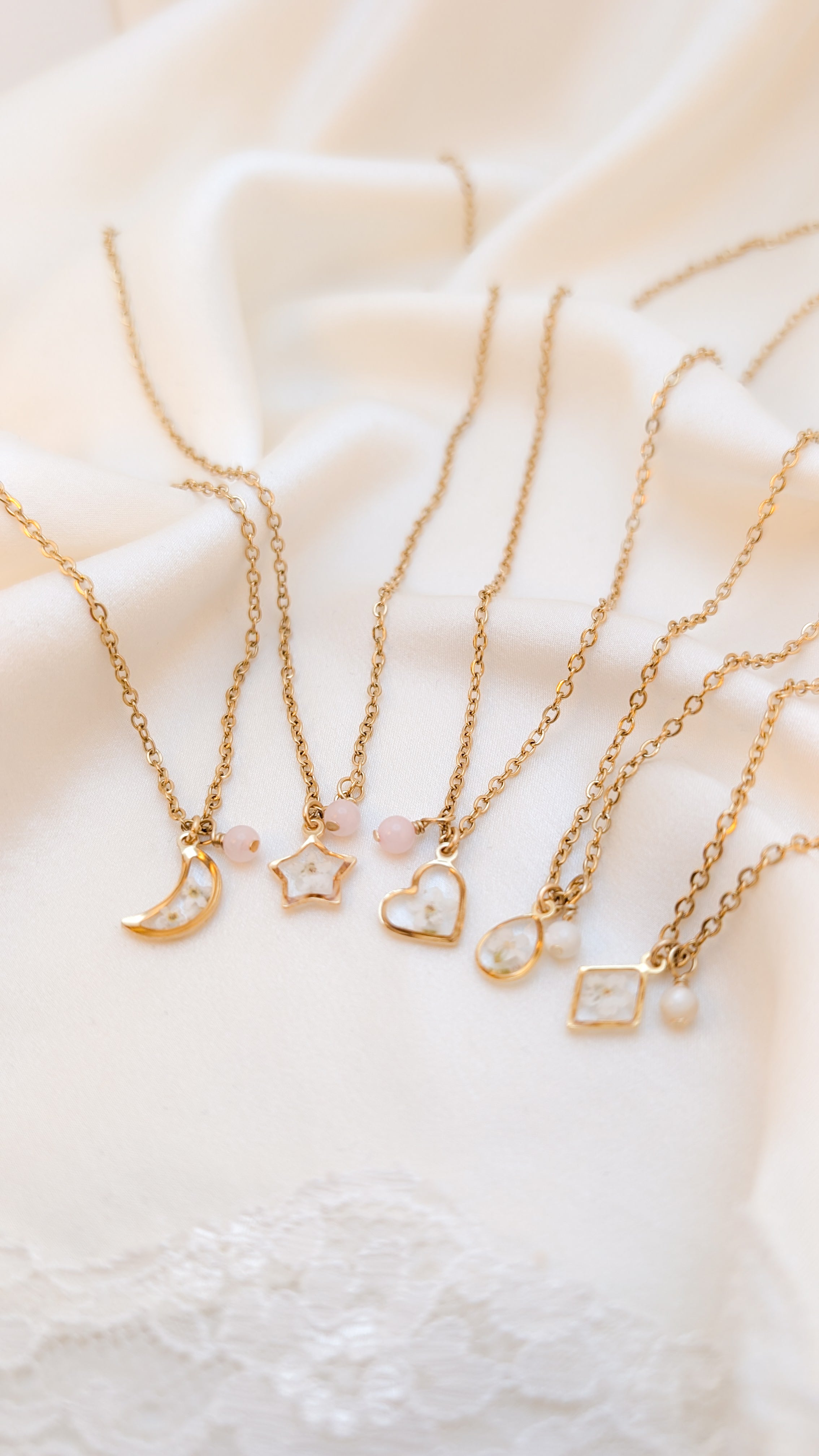 Collier Myosotis - Or