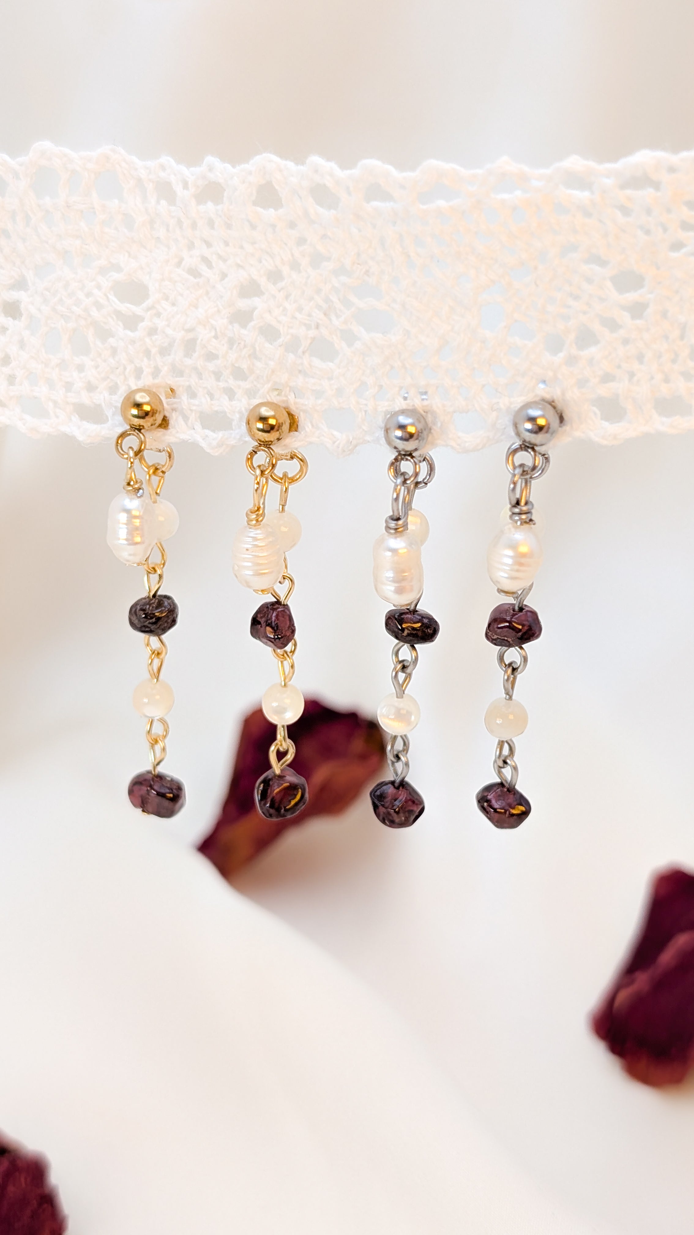 Boucles d'oreilles Perles d'Amour