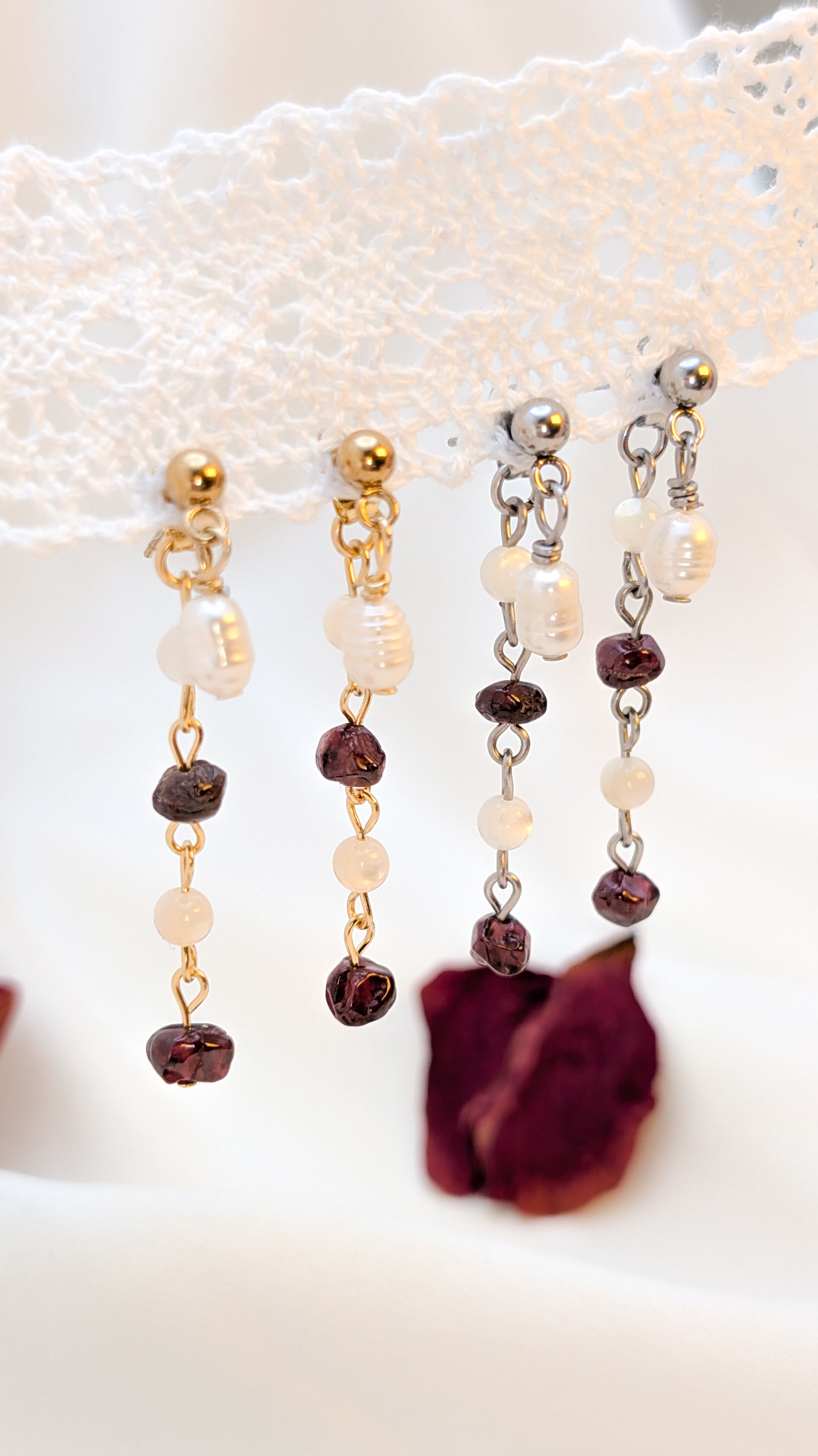 Boucles d'oreilles Perles d'Amour