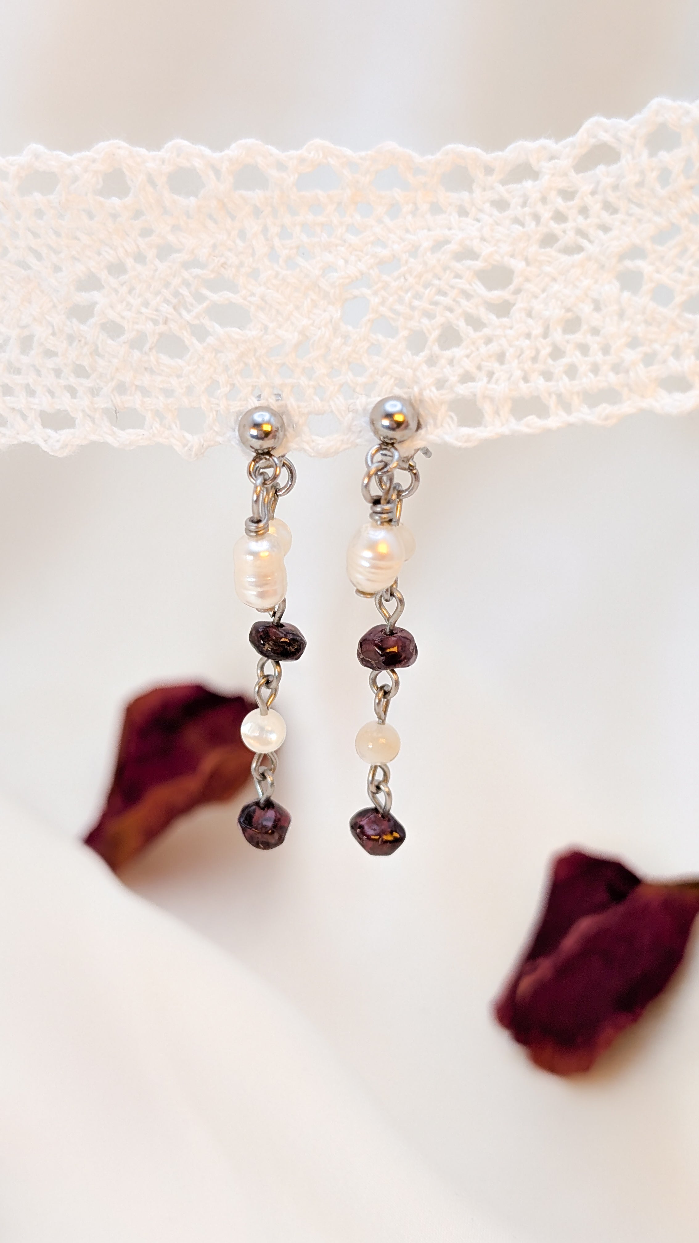 Boucles d'oreilles Perles d'Amour