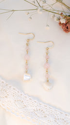 Boucles d'oreilles Rose Coquillage