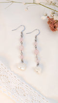 Boucles d'oreilles Rose Coquillage