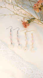 Boucles d'oreilles Rose Coquillage
