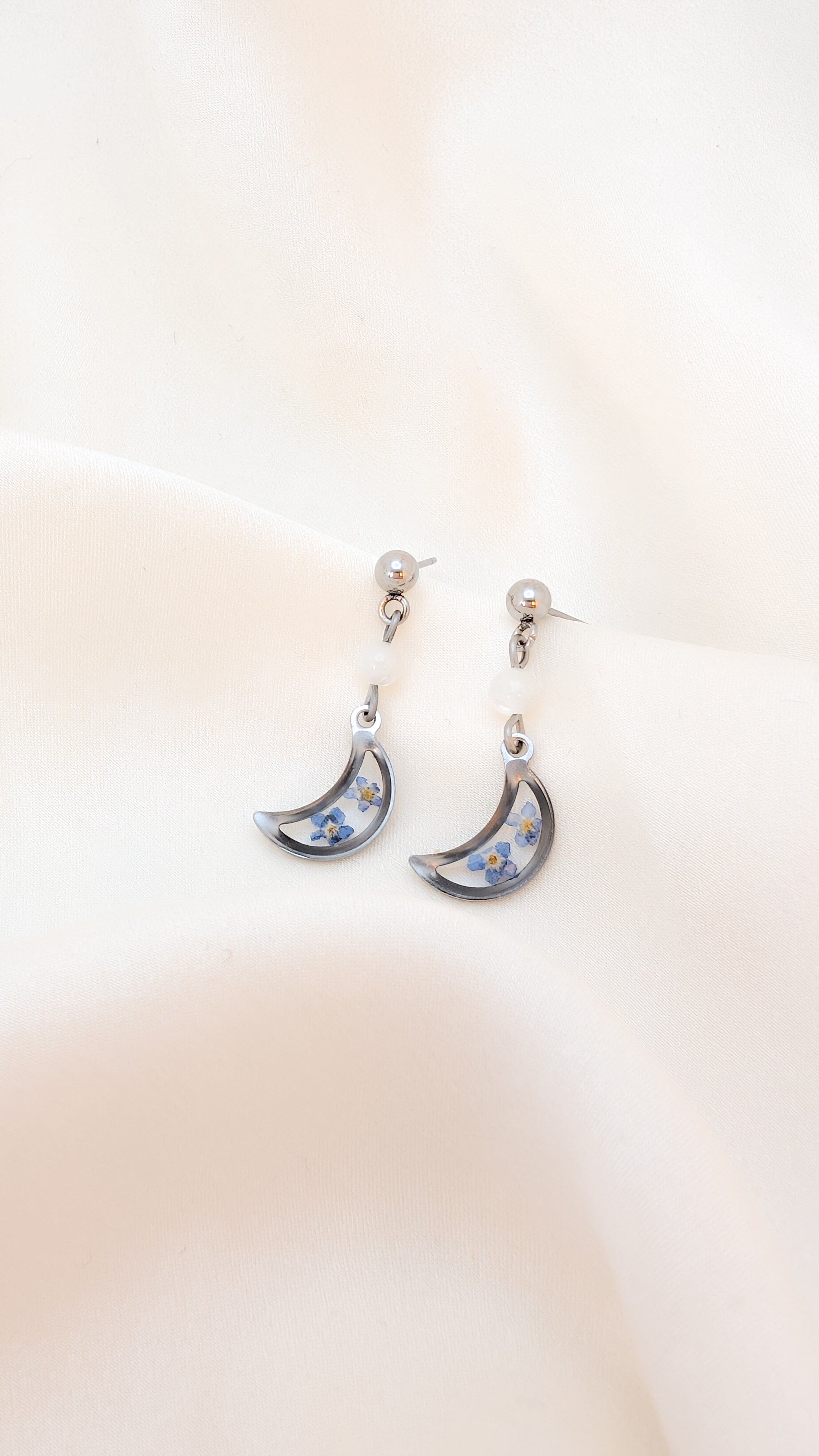 Boucles d'oreilles Myosotis - Argent