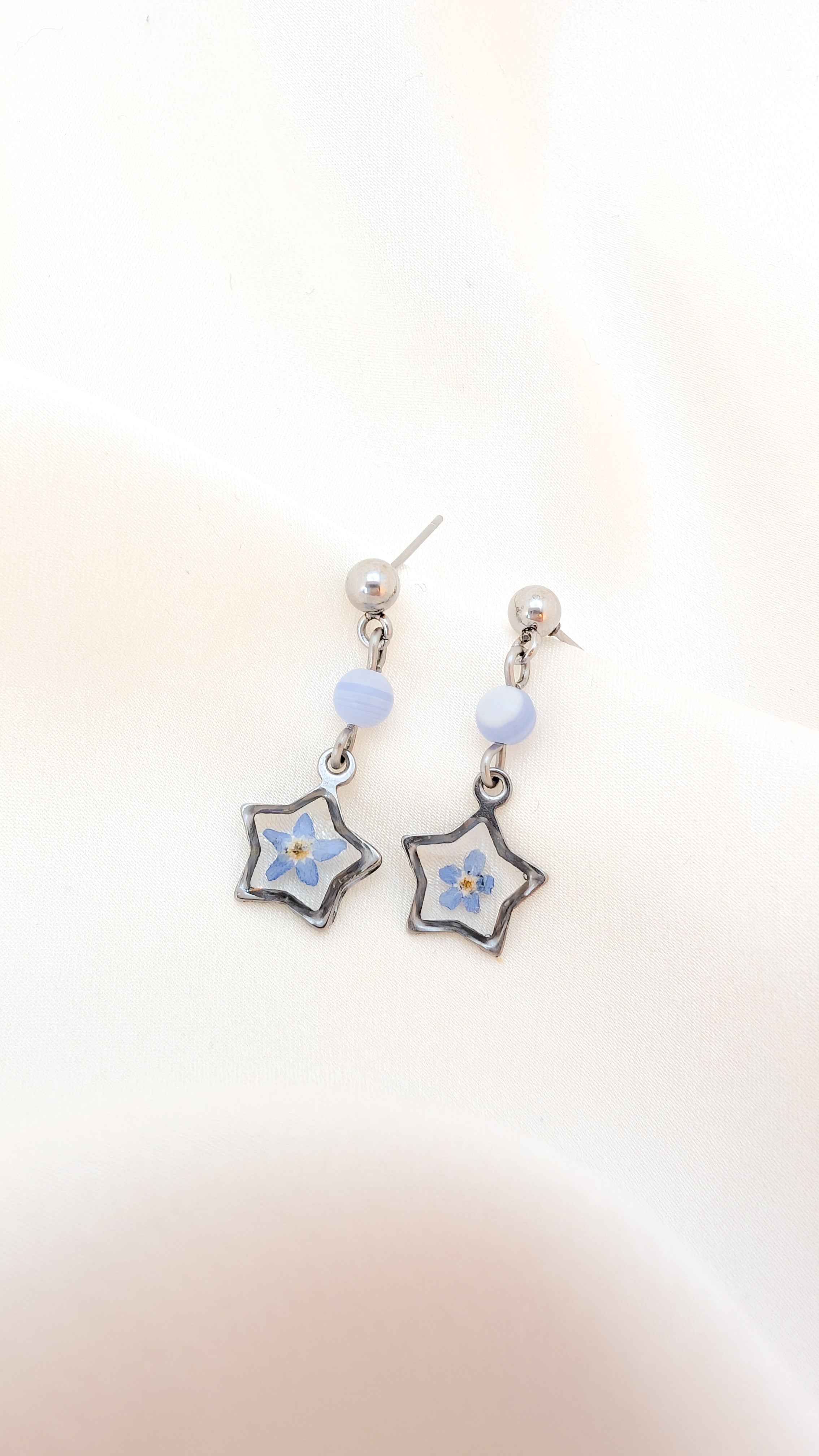Boucles d'oreilles Myosotis - Argent