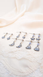 Boucles d'oreilles Myosotis - Argent