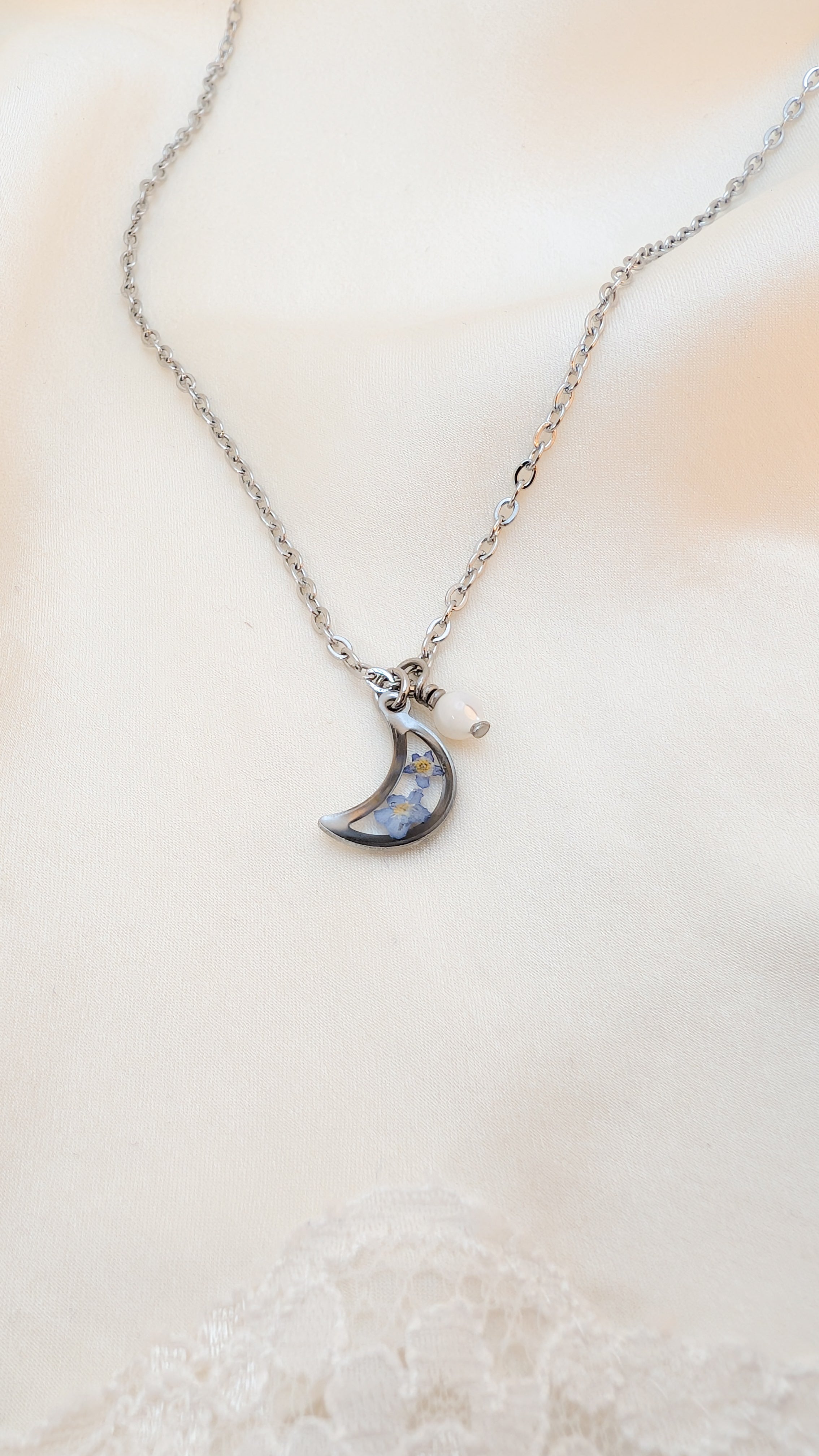 Collier Myosotis - Argent