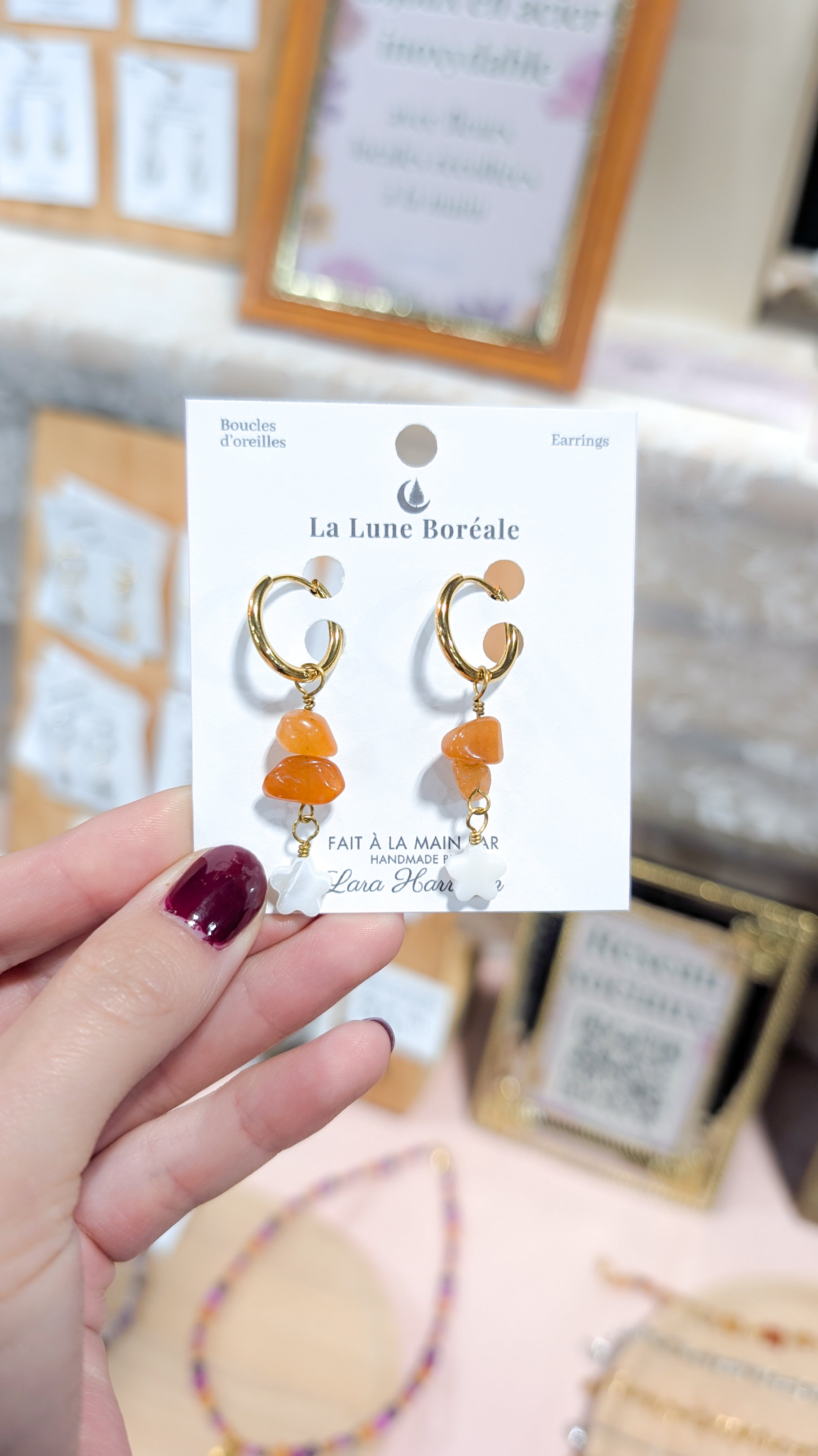 Boucles d'oreilles Fleurs d'Automne