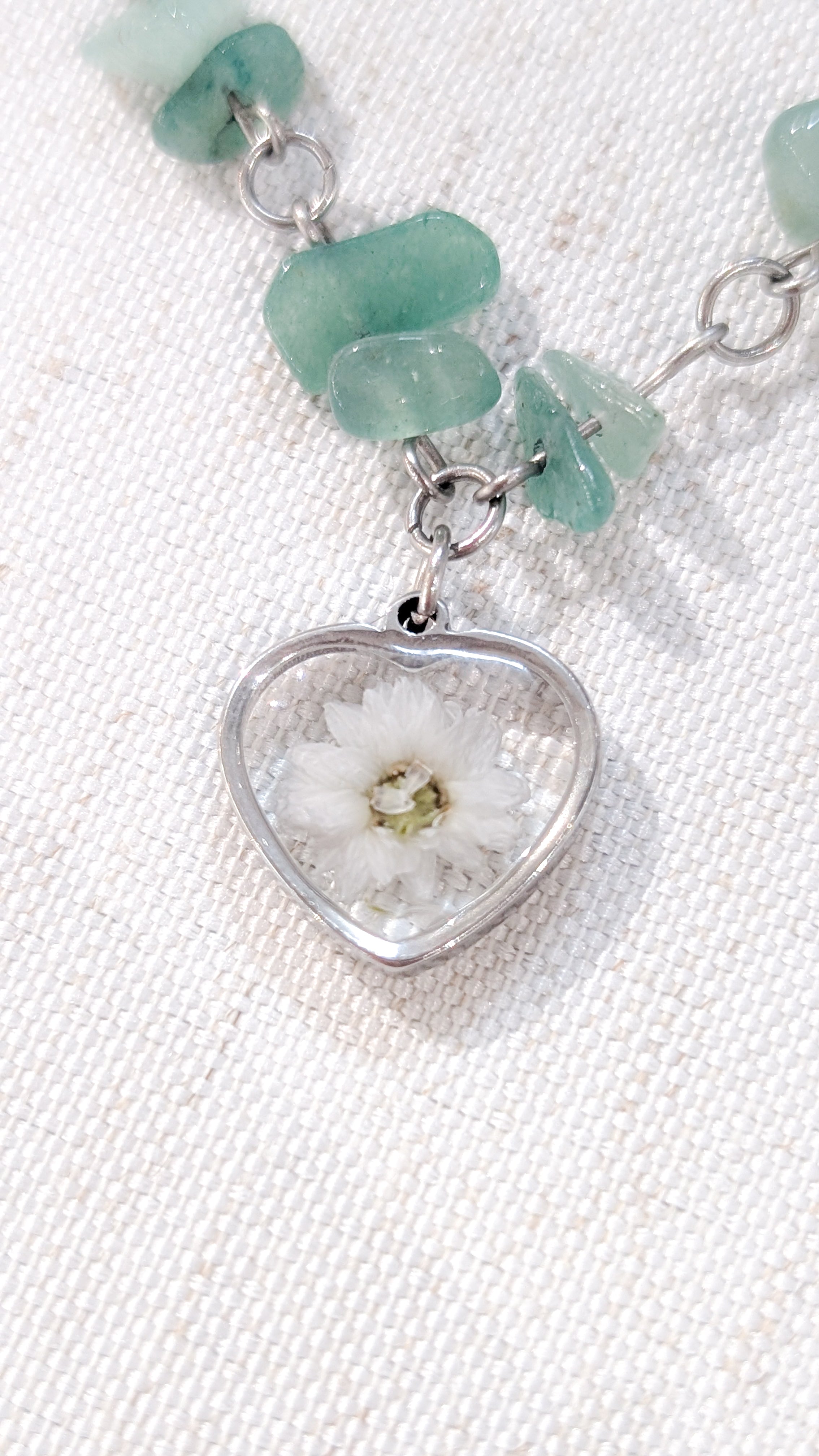 Collier Coeur Immortelle