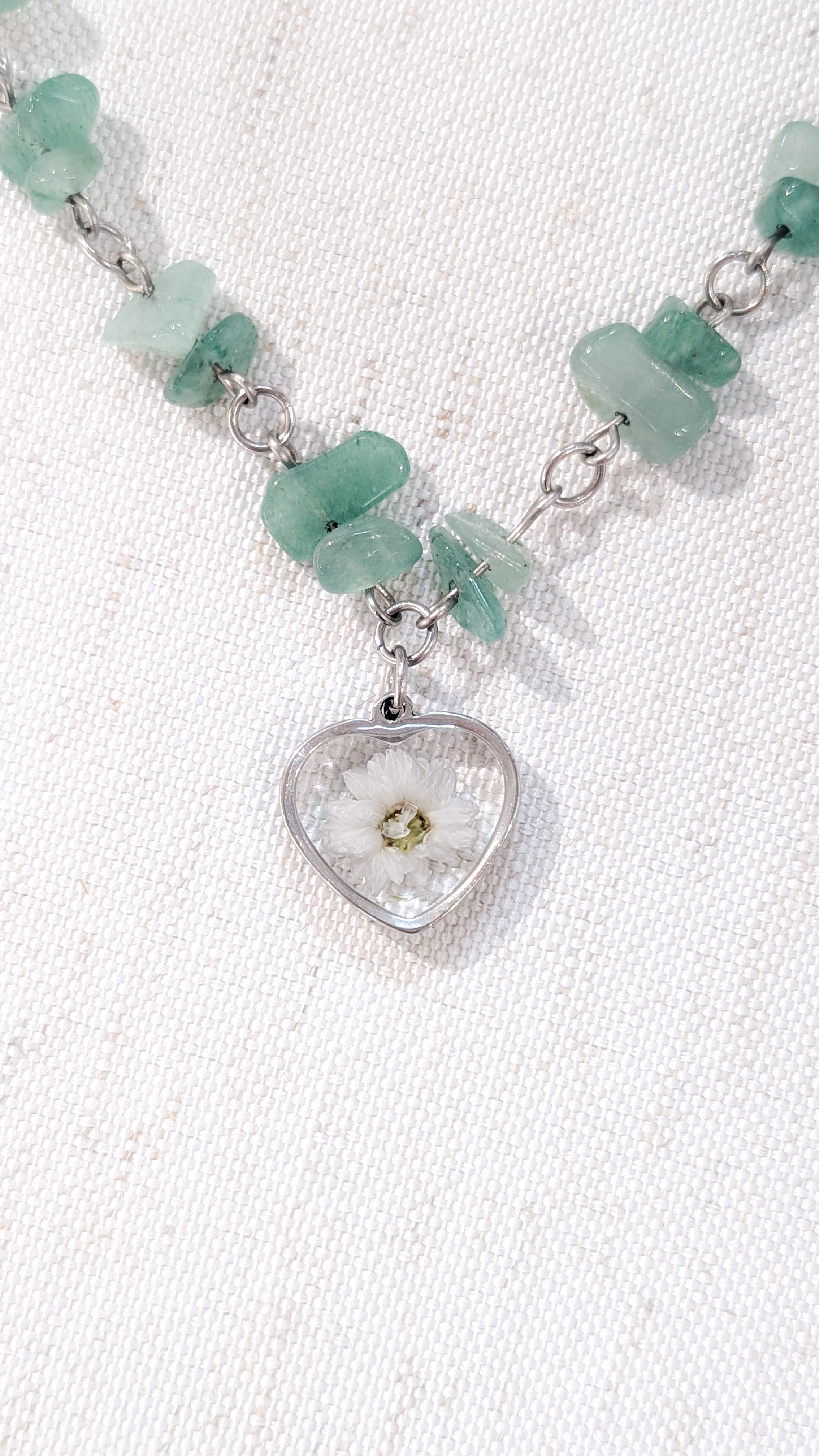Collier Coeur Immortelle